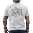 Jugador De Hockey Sobre Hielo Camiseta Hombre Estampado Espalda