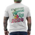 Kinder Ich Mach Den Abflug 2024 Schulkind Einschulung Schule T-Shirt mit Rückendruck