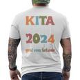 Kinder Kindertagesstätte Abschied Kinder Kita Abgänger 2024 T-Shirt mit Rückendruck