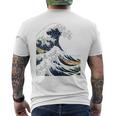 La Gran Ola De Arte Japonés De Kanagawa Hokusai Camiseta Hombre Estampado Espalda