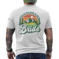 Last Trail Before The Veil Bride Camp Camping Bachelorette Men's T-shirt Back Print