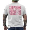 Let's Go Girls Cowgirl Boot Bachelorette Party Matching Men's T-shirt Back Print