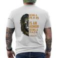 Lion Being A Dad Is An Honor Being A Papa Is Priceless Mens Back Print T-shirt