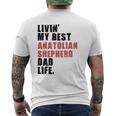 Livin' My Best Anatolian Shepherd Dad Life Adc116e Mens Back Print T-shirt