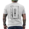 Love Retro Mixtape 80'S Blank Cassette Tape Men's T-shirt Back Print