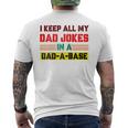 Lustige Papa-Witze In Dad-A-Base-Vintage Zumatertag Heilig Raglan T-Shirt mit Rückendruck