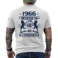Made In 1966 I Am Not 58 I'm 18 With 40 Years Of Experience Men's T-shirt Back Print