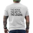 Magician Man Myth The Legend Men's T-shirt Back Print