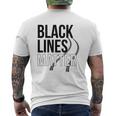 Making Black Lines Matter Car Guy V2 Mens Back Print T-shirt