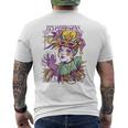 Mardi Gras 2024 Beads Mask Feathers Costume For Woman Men's T-shirt Back Print