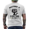 Masters Mastered It Graduate Master Degree Graduation Men's T-shirt Back Print