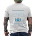 Meine Frau Bis Mich Jemand Papa Nannteatertag Spruchater T-Shirt mit Rückendruck