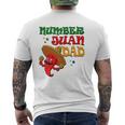 Mens Numbers Juan Dad Spanish Dad Best Dad Ever Mexican Mens Back Print T-shirt