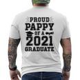Mens Proud Pappy Of A 2021 Graduate School Graduation Grandpa Mens Back Print T-shirt