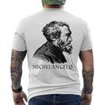 Michelangelo Italian Sculptor Painter Architect Men's T-shirt Back Print