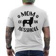 Mom Of An Ausshole Australian Shepherd Lover Aussie Dog Mama Men's T-shirt Back Print