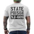New Jersey State Prisoner Inmate Penitentiary Men's T-shirt Back Print