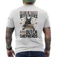 Niederländischer Schäferhund Das Leben Ist Besser Mit Büchern Und Holländisch T-Shirt mit Rückendruck
