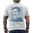 Nikola Tesla Illustration Por Glitschika s Camiseta Hombre Estampado Espalda