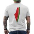 Palestine Peace Palestinian Watermelon Men's T-shirt Back Print