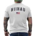 Patriotic Usa Flag Stencil Niihau Hi Men's T-shirt Back Print