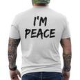 I Come In Peace I'm Peace Matching Couples Men's T-shirt Back Print