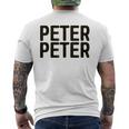 Peter Peter Halloween Pumpkin Eater Costume Shirt Mens Back Print T-shirt