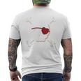 PirateSkull Crossbones Heart Eye Patch Costume Cute Men's T-shirt Back Print