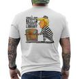 Prison Trump Presidential Library Anti Trump Mens Back Print T-shirt