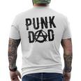 Punk Dad Punk Rock Is Not Dead Anarchy Misfit Father Men's T-shirt Back Print