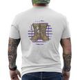 Purple Up Military Child Month Brat Born Resilient And Tough Men's T-shirt Back Print