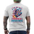 Rabbit 4Th Of July Americans Celebrating Independence Day Men's T-shirt Back Print