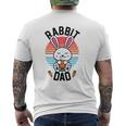 Rabbit Dad Bunny For Boys Men Rabbit Lover Pet Mens Back Print T-shirt