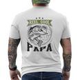 Reel Cool Papa For Cool Fisherman Dad Mens Back Print T-shirt