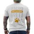 Rescued Is My Favorite Breed Animal Rescue Foster Men's T-shirt Back Print