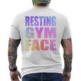 Resting Gym Face Men's T-shirt Back Print