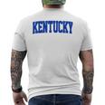 Retro Kentucky Vintage Kentucky Classic Blue Throwback Men's T-shirt Back Print