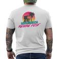 Retro Miami Beach Florida Retro Vintage Style Men's T-shirt Back Print