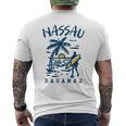 Retro Nassau Bahamas Trip Bahamas Vacation Beach Sunset Men's T-shirt Back Print