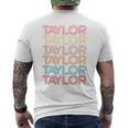 Retro Taylor First Name Vintage Taylor Men's T-shirt Back Print