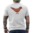 Robin Graphic Backyard Bird Lovers Men's T-shirt Back Print