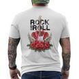 Lets Rock Rock&Roll Vintage Electric Guitars Rock Concert Men's T-shirt Back Print