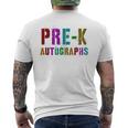 Rockstar Pre-K Class Autographs Last Day Signature Sign My Men's T-shirt Back Print