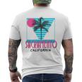 Sacramento CaliforniaRetro Ca Cool Men's T-shirt Back Print