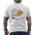 Shake Your Bootie Mardi Gras Bead Boot Carnival Celebration Men's T-shirt Back Print