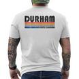 Show Your Durham Nc Hometown Pride With This Retro 70S 80S Men's T-shirt Back Print