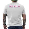 Skihaserl Original Apres Ski Bunny Afterski Hüttengaudi T-Shirt mit Rückendruck