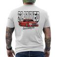 Slammed Custom Car Lowlife Lowered Truck Racing Truck Men's T-shirt Back Print