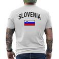 Slovenia Flag Slovenia Proud Slovenia Gray T-Shirt mit Rückendruck