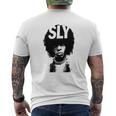 Sly Stone Portrait Tshirt Mens Back Print T-shirt